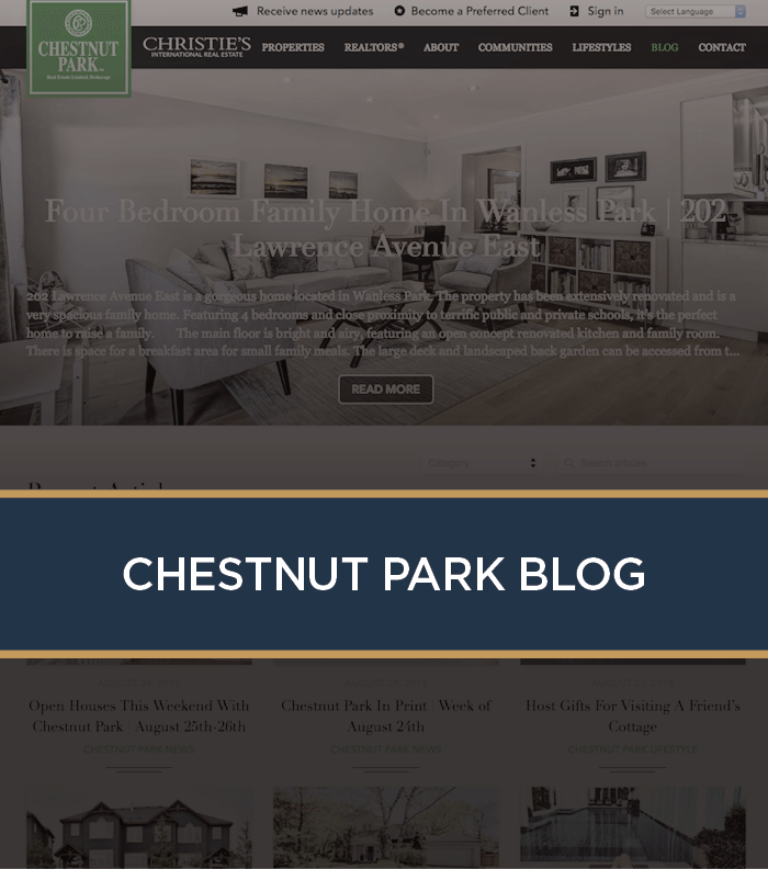 Chestnut Park Blog